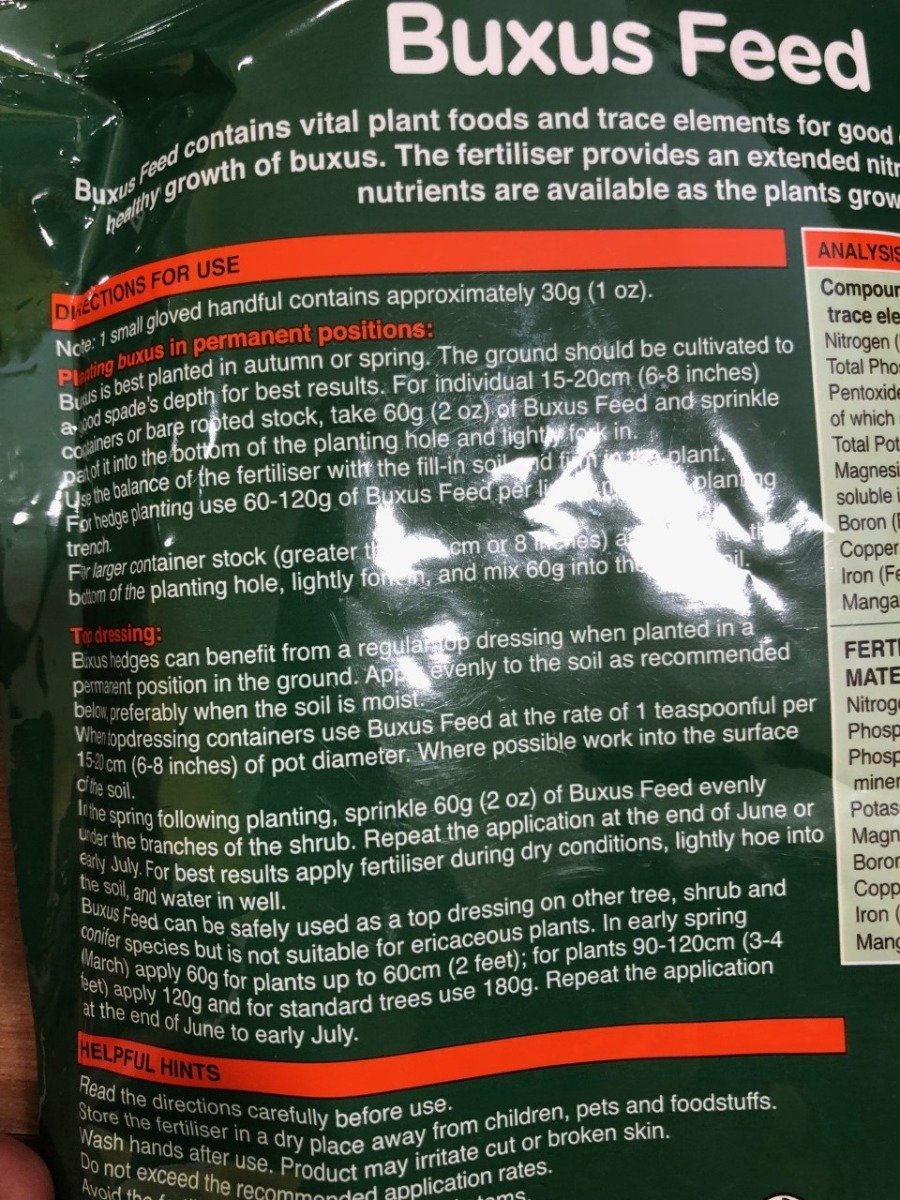 Vitax Buxus Feed 1KG