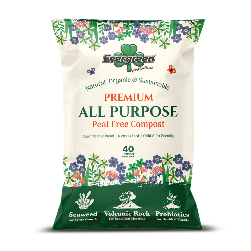 Evergreen Premium All Purpose Peat Free Compost 40 Litres