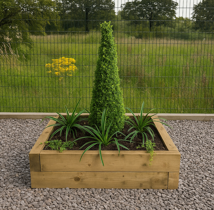 Raised Bed Planter Including Statement Border Pack & Compost