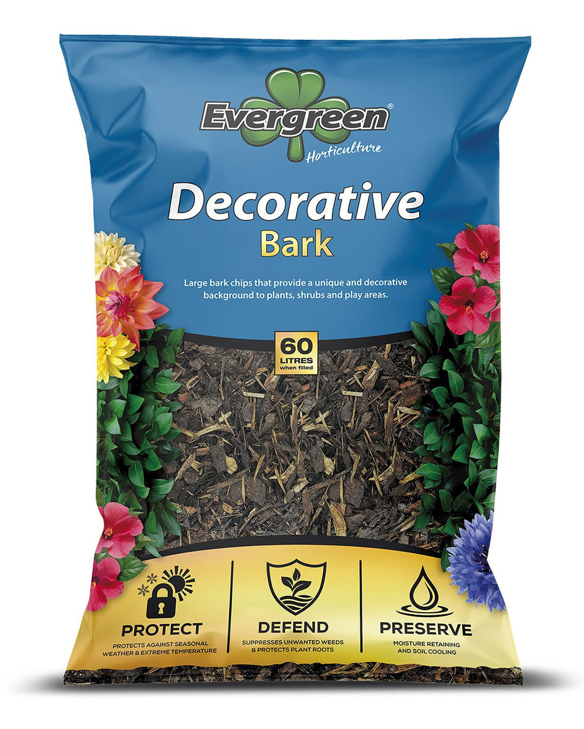 Evergreen Horticulture Decorative Bark Chip 75 Litres