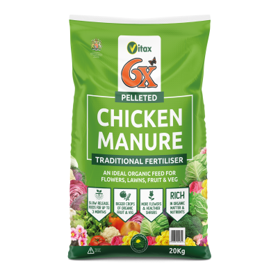 Vitax 6x Pelleted Chicken Manure 20Kg