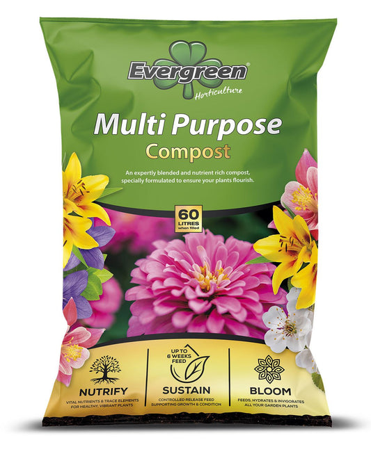 Evergreen Multi Purpose Compost 60 Litres