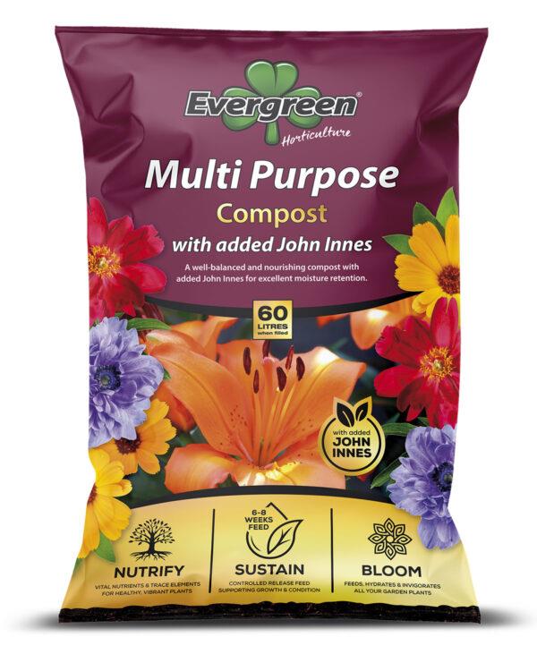 Evergreen Multi Purpose + John Innes 60L