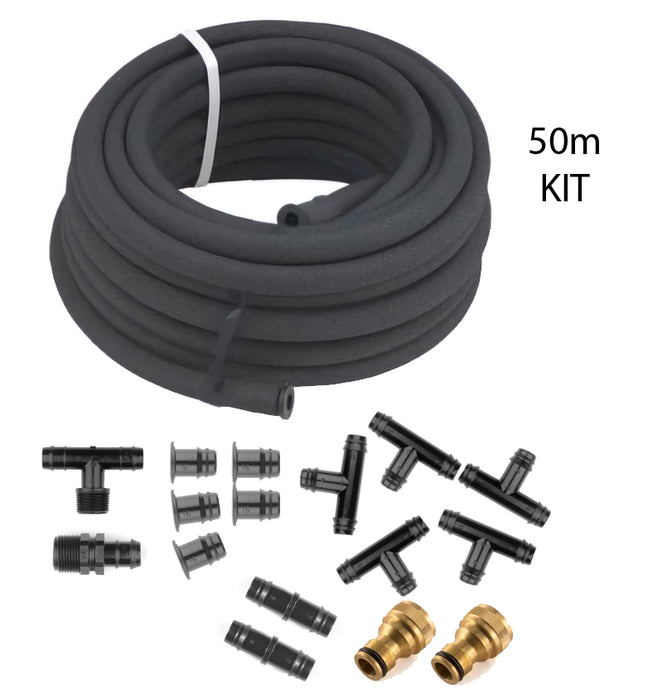 50m Hedge Watering Soaker Hose Kit