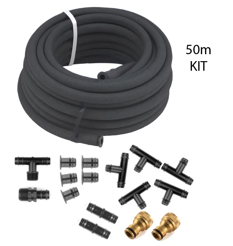 50m Hedge Watering Soaker Hose Kit